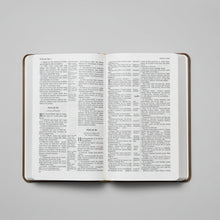 Load image into Gallery viewer, KJV Giant Print Center-Column Reference Bible – Brown LeatherSoft | Words of Christ in Red | Concordance, Maps &amp; Book Introductions
