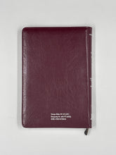 Load image into Gallery viewer, Telugu Bible – Burgundy Zipper Edition with Parallel Text Inserts (PTI) | OV 57 (KBS)
