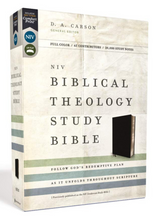Load image into Gallery viewer, NIV Biblical Theology Study Bible: New International Version, Biblical Theology Study Bible, Black, Bonded Leather, Comfort Print; Follow God s Redemptive Plan As It Unfolds Throughout Scripture Bonded Leather
