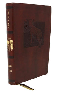 Clearance sale 2024! NET Bible, Thinline Art Edition, Large Print, Leathersoft, Brown, Comfort Print Imitation Leather