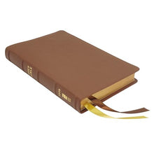 Load image into Gallery viewer, NASB, Thinline Bible, Genuine Leather, Buffalo, Brown, Red Letter, 1995 Text, Art Gilded Edges, Comfort Print
