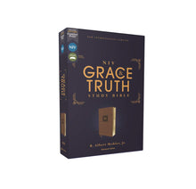 Load image into Gallery viewer, The Grace and Truth Study Bible: New International Version, Brown, Leathersoft, Simple/Indexed, Comfort Print Imitation Leather – Import
