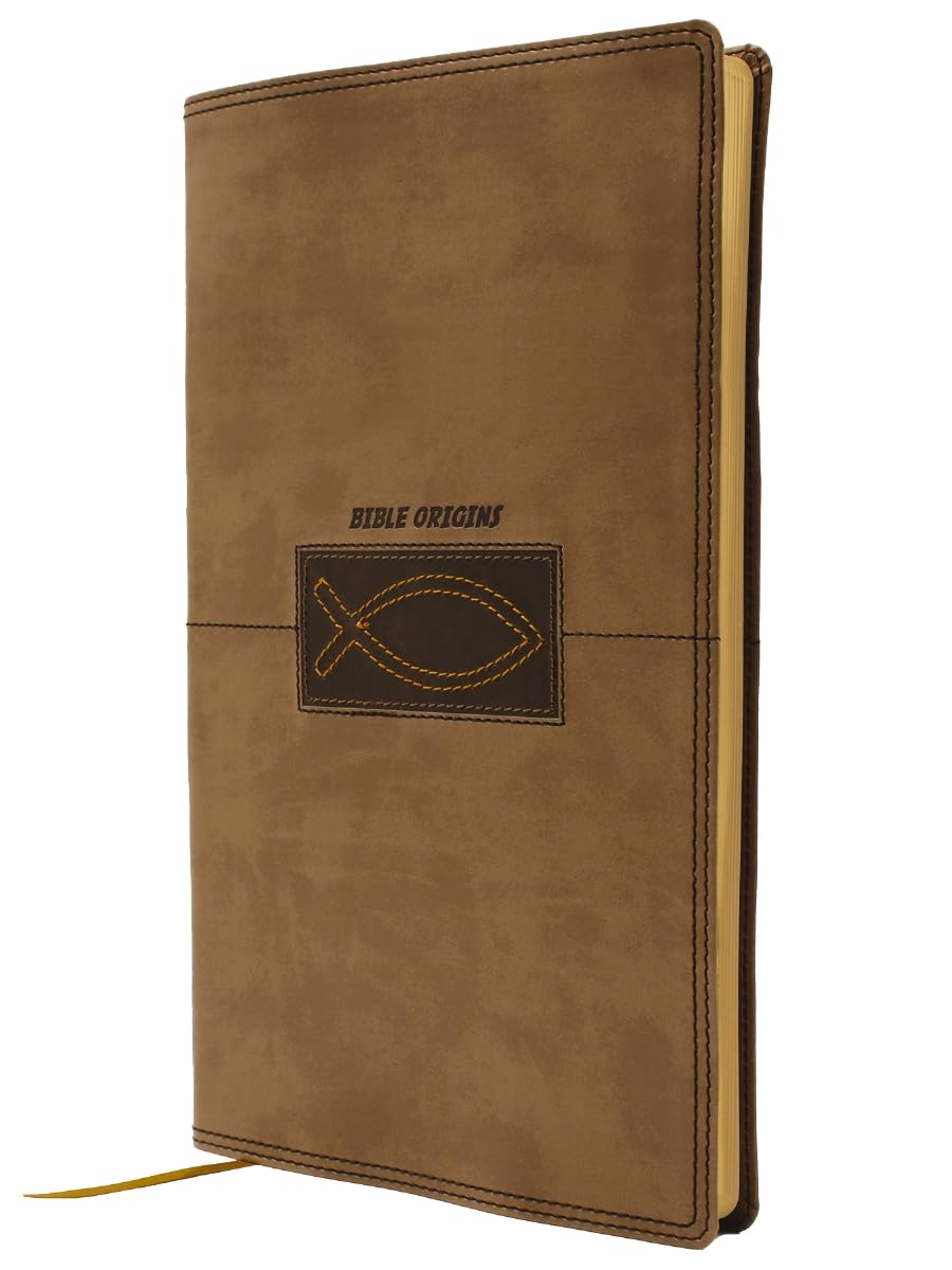 Holy Bible: Bible Origins New Testament + Graphic Novel Origin Stories, Leathersoft, Tan - the Underground Story Imitation Leather