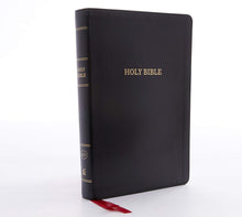 Load image into Gallery viewer, KJV Holy Bible, Giant Print Center-Column Reference Bible, Deluxe Black Leathersoft, 53,000 Cross References, Red Letter, Comfort Print: King James Version Imitation Leather – Large Print
