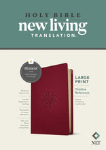 Load image into Gallery viewer, Clearance Sale 2026, NLT Large Print Thinline Reference Bible, Filament Enabled Edition (Red Letter, Leatherlike, Berry): New Living Translation, Aurora Cranberry Leatherlike, Filament Enabled, Thinline Reference
