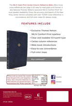 Load image into Gallery viewer, The Holy Bible: New King James Version, Blue, Leathersoft, Giant Print Center-Column Reference, Red Letter Edition, Comfort Print Imitation Leather
