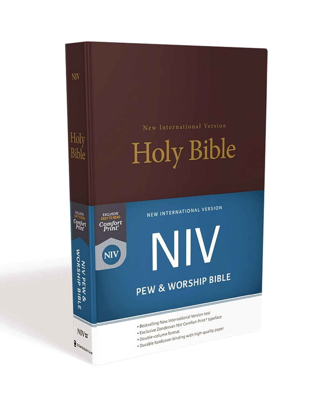 NIV, Pew and Worship Bible, Hardcover, Burgundy Hardcover