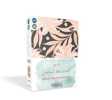 Load image into Gallery viewer, NIV, Journal the Word Bible for Teen Girls, Hardcover, Pink Floral Hardcover
