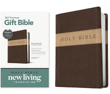 Load image into Gallery viewer, Clearance Sale 2026, Premium Gift Bible Nlt, Filament Enabled, Tutone (Leatherlike, Dark Brown/Tan, Red Letter): New Living Translation, Dark Brown/Tan Tutone , ... Enabled, Red Letter With Ribbon Marker by New Living Translation , Imitation Leather
