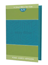 Load image into Gallery viewer, KJV Kids Bible (Flexisoft, Blue/Green, Red Letter) Imitation Leather
