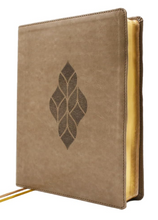 Load image into Gallery viewer, Holy Bible: Niv, Upside-down Kingdom Bible, Leathersoft, Brown, Comfort Print - Think Deeply - Love Widely Imitation Leather
