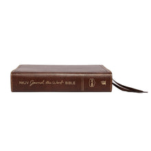 Load image into Gallery viewer, NKJV, Journal the Word Bible, Bonded Leather, Brown, Red Letter, Comfort Print: Reflect, Journal, or Create Art Next to Your Favorite Verses Bonded Leather – Import

