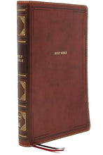 Load image into Gallery viewer, Clearance sale 2026, Holy Bible: New King James Version, Reference Bible, Brown, Super Giant Print, Leathersoft, Thumb Indexed, Red Letter Edition, Comfort Print by Thomas Nelson (Author)  Format: Imitation Leather
