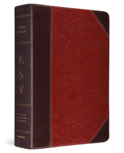Load image into Gallery viewer, ESV Study Bible,(TruTone, Brown/Cordovan, Portfolio Design): English Standard Version, Brown/Cordovan, Trutone, Portfolio Design Imitation Leather
