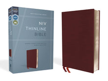 Load image into Gallery viewer, NIV, Thinline Bible, Bonded Leather, Red Letter Edition: New International Version, Thinline, Burgundy, Red Letter Edition Bonded Leather – Import
