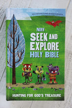 Load image into Gallery viewer, NIrV Seek and Explore Holy Bible – Hardcover | Adventure-Themed Bible for Kids Ages 6–10 | Zondervan
