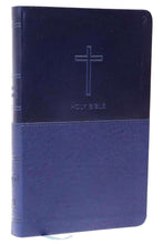Load image into Gallery viewer, NKJV Value Thinline Bible: Navy Leathersoft
