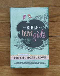 NIV BIBLE TEEN GIRLS Hardcover, New International Version