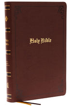 Load image into Gallery viewer, KJV, Large Print Center-Column Reference Bible, Bonded Leather, Brown, Red Letter, Comfort Print Bonded Leather – Large
