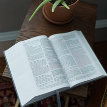 Load image into Gallery viewer, The Niv, Open Bible, Hardcover, Gray, Red Letter Edition, Comfort Print Hardcover
