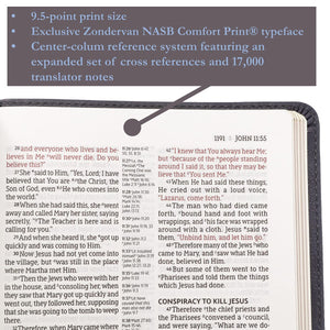 NASB, Classic Reference Bible, Leathersoft, Black, Red Letter, 1995 Text, Comfort Print Imitation Leather – Illustrated