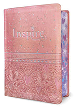 Load image into Gallery viewer, Inspire Bible NLT (Leatherlike): New Living Translation, Metallic Pink, Leatherlike: The Bible for Coloring &amp; Creative Journaling Imitation Leather – Import,
