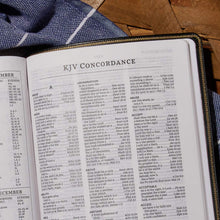 Load image into Gallery viewer, KJV Holy Bible, Giant Print Center-Column Reference Bible, Deluxe Black Leathersoft, 53,000 Cross References, Red Letter, Comfort Print: King James Version Imitation Leather – Large Print
