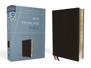 NIV, Thinline Bible, Bonded Leather, Red Letter Edition: New International Version, Thinline, Burgundy, Red Letter Edition Bonded Leather – Import