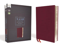 Load image into Gallery viewer, NASB, Thinline Bible, Bonded Leather, Burgundy, Red Letter, 1995 Text, Comfort Print Bonded Leather
