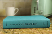 Load image into Gallery viewer, Clearance sale 2026, NIV FOUNDATION STUDY BIBLE: New International Version, Teal, Leathersoft by Zondervan Publishing House (Author)  Imitation Leather
