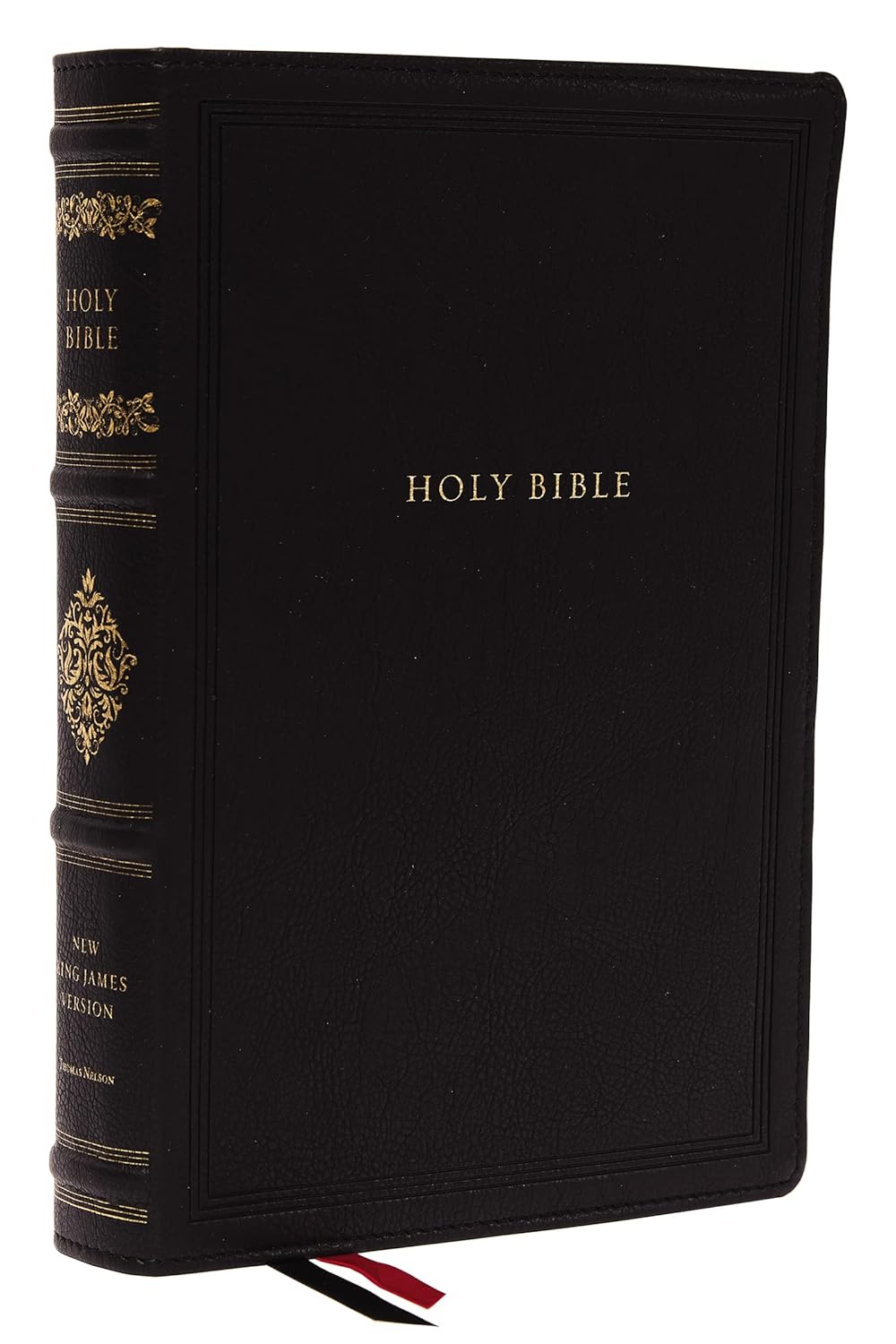 NKJV, Wide-Margin Reference Bible, Sovereign Collection, Leathersoft, Black, Red Letter, Comfort Print: Holy Bible, New King James Version Imitation Leather