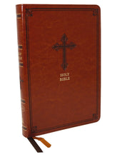 Load image into Gallery viewer, KJV, Thinline Bible, Large Print, Leathersoft, Brown, Red Letter, Comfort Print Imitation Leather
