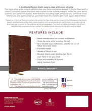 Load image into Gallery viewer, Clearance Sale 2026, NKJV, Reference Bible, Wide Margin Large Print, Leathersoft, Brown, Red Letter, Comfort Print by Thomas Nelson (Author)  Format: Imitation Leather
