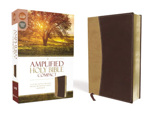 Amplified Holy Bible, Compact, Leathersoft, Camel/Burgundy: Captures the Full Meaning Behind the Original Greek and Hebrew Imitation Leather