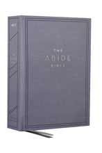 Load image into Gallery viewer, NET, Abide Bible, Cloth over Board, Blue, Comfort Print: Holy Bible Hardcover

