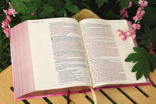 Load image into Gallery viewer, NIV, ARTISAN COLLECTION BIBLE, CLOTH OVER BOARD, PINK, ART GILDED EDGES, RED LETTER, COMFORT PRINT
