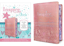 Load image into Gallery viewer, Inspire Bible NLT (Leatherlike): New Living Translation, Metallic Pink, Leatherlike: The Bible for Coloring &amp; Creative Journaling Imitation Leather – Import,
