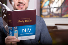 Load image into Gallery viewer, NIV, Pew and Worship Bible, Hardcover, Burgundy Hardcover
