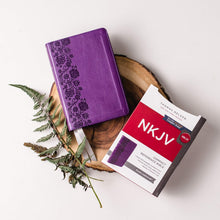 Load image into Gallery viewer, NKJV, End-of-Verse Reference Bible, Compact, Leathersoft, Purple, Red Letter, Comfort Print: Holy Bible, New King James Version Imitation Leather – Import
