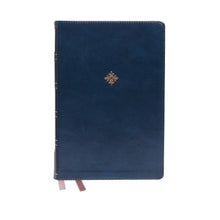 Load image into Gallery viewer, The Holy Bible: New King James Version, Blue, Leathersoft, Giant Print Center-Column Reference, Red Letter Edition, Comfort Print Imitation Leather

