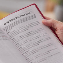 Load image into Gallery viewer, Holy Bible: New King James Version, Black, Hardcover, Compact Center-Column Reference, Red Letter, Comfort Print Hardcover
