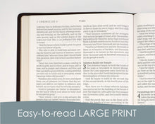 Load image into Gallery viewer, KJV Large Print Thinline Reference Bible, Filament Enabled Edition (Red Letter, Genuine Leather, Black) Leather Bound – Large Print
