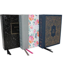 Load image into Gallery viewer, KJV, Journal the Word Bible, Cloth over Board, Pink Floral, Red Letter, Comfort Print: Reflect, Journal, or Create Art Next to Your Favorite Verses Hardcover – Import,
