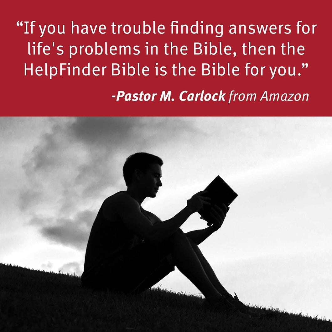 Helpfinder Bible NLT: God's Word at Your Point of Need hardcover