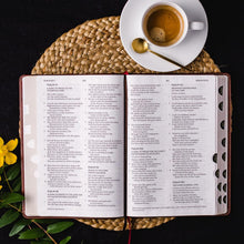 Load image into Gallery viewer, Clearance sale 2026, NKJV Holy Bible, Giant Print Thinline Bible, Brown Leathersoft, Thumb Indexed, Red Letter, Comfort Print: New King James Version by Thomas Nelson Publishers (Author)  Format: Imitation Leather
