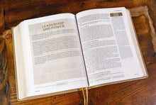 Load image into Gallery viewer, Holy Bible: Niv, Upside-down Kingdom Bible, Leathersoft, Brown, Comfort Print - Think Deeply - Love Widely Imitation Leather
