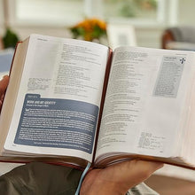 Load image into Gallery viewer, Holy Bible: New King James Version, Life in Christ Bible; Discovering, Believing, and Rejoicing in Who God Says You Are, Brown Leathersoft, Red ... Charts, Topical Index, Has 2 Ribbon Markers Imitation Leather
