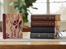 Load image into Gallery viewer, NKJV, Journal Reference Edition Bible, Verse Art Cover Collection, Leathersoft, Gray, Red Letter, Comfort Print Imitation Leather
