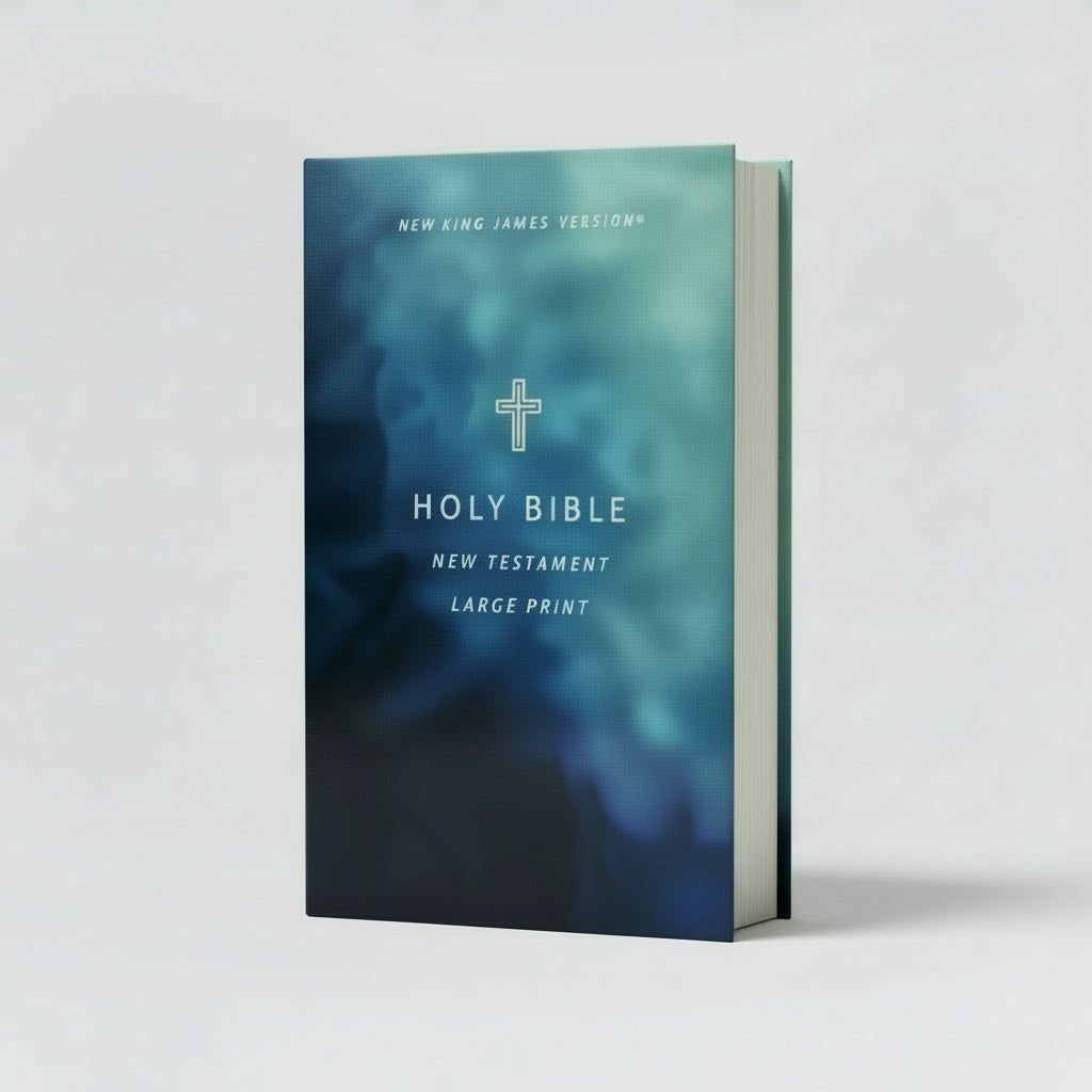 Holy Bible: New King James Version Outreach New Testament, Comfort Print Paperback – Large Print