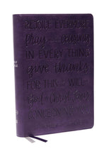 Load image into Gallery viewer, KJV, Large Print Center-Column Reference Bible, Verse Art Cover Collection, Leathersoft, Purple, Red Letter, Comfort Print: Holy Bible, King James Version Imitation Leather – Import,
